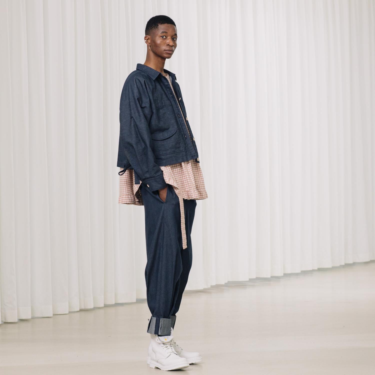 longsleeve with ruffles made of flanell fabric