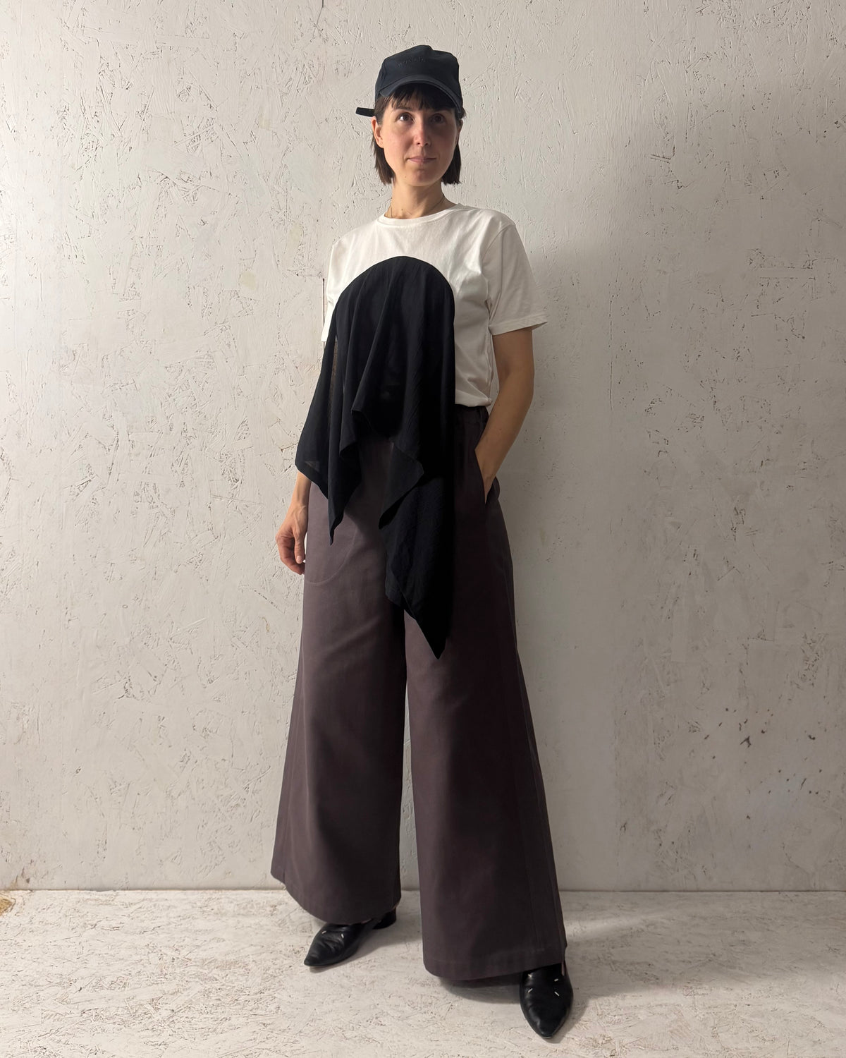 gerade Hose aus elegantem Kreuzköper