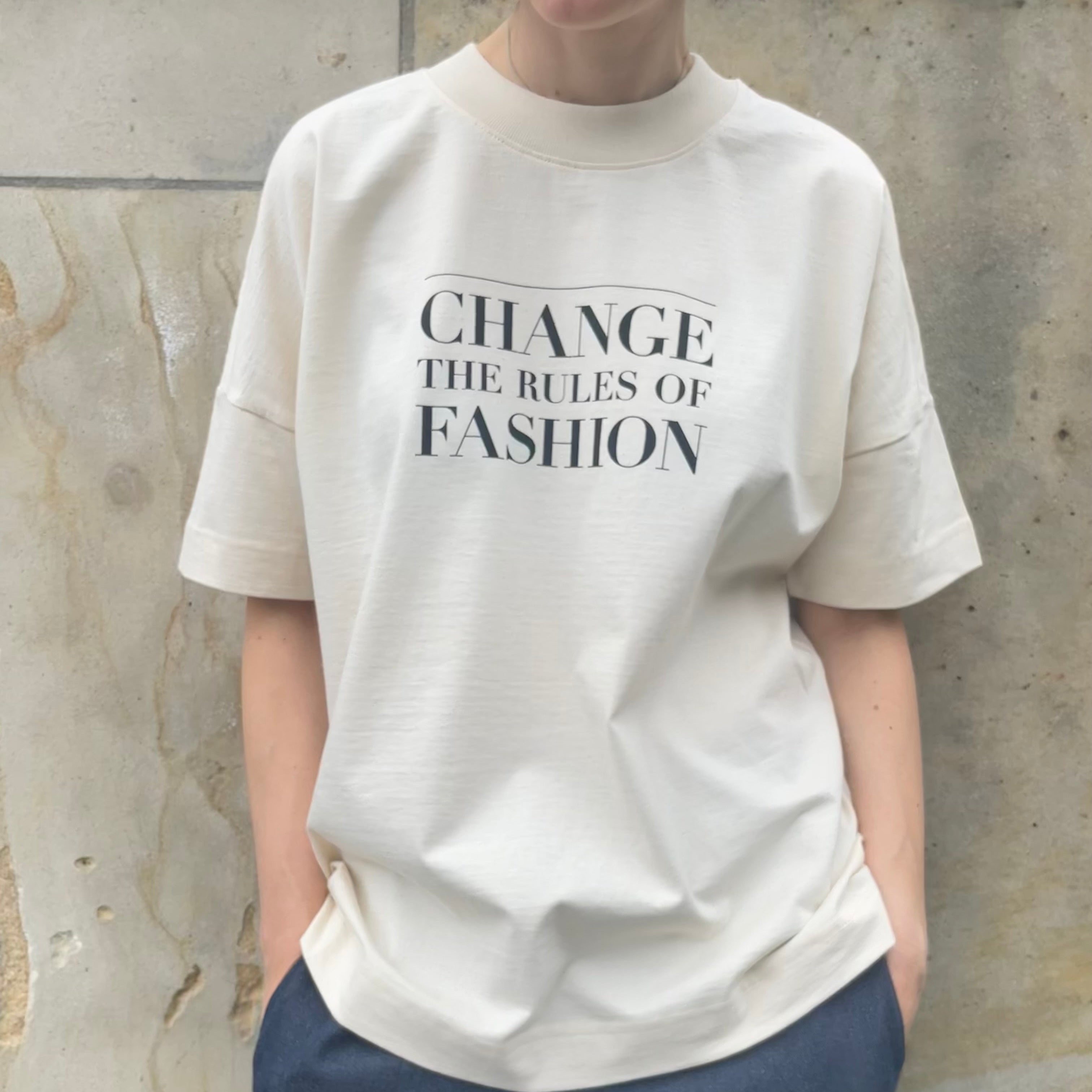 unisex T-shirt "change the rules of fashion"