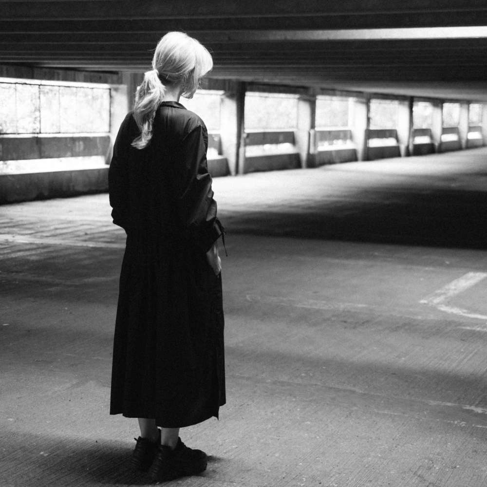 oversized Kleid mit gerafften Ärmeln