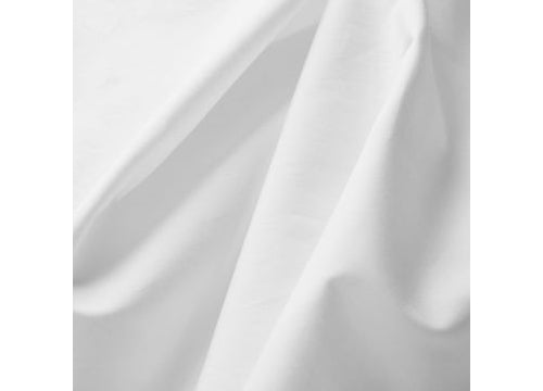 poplin-blouse with V-back and gathered sleeves