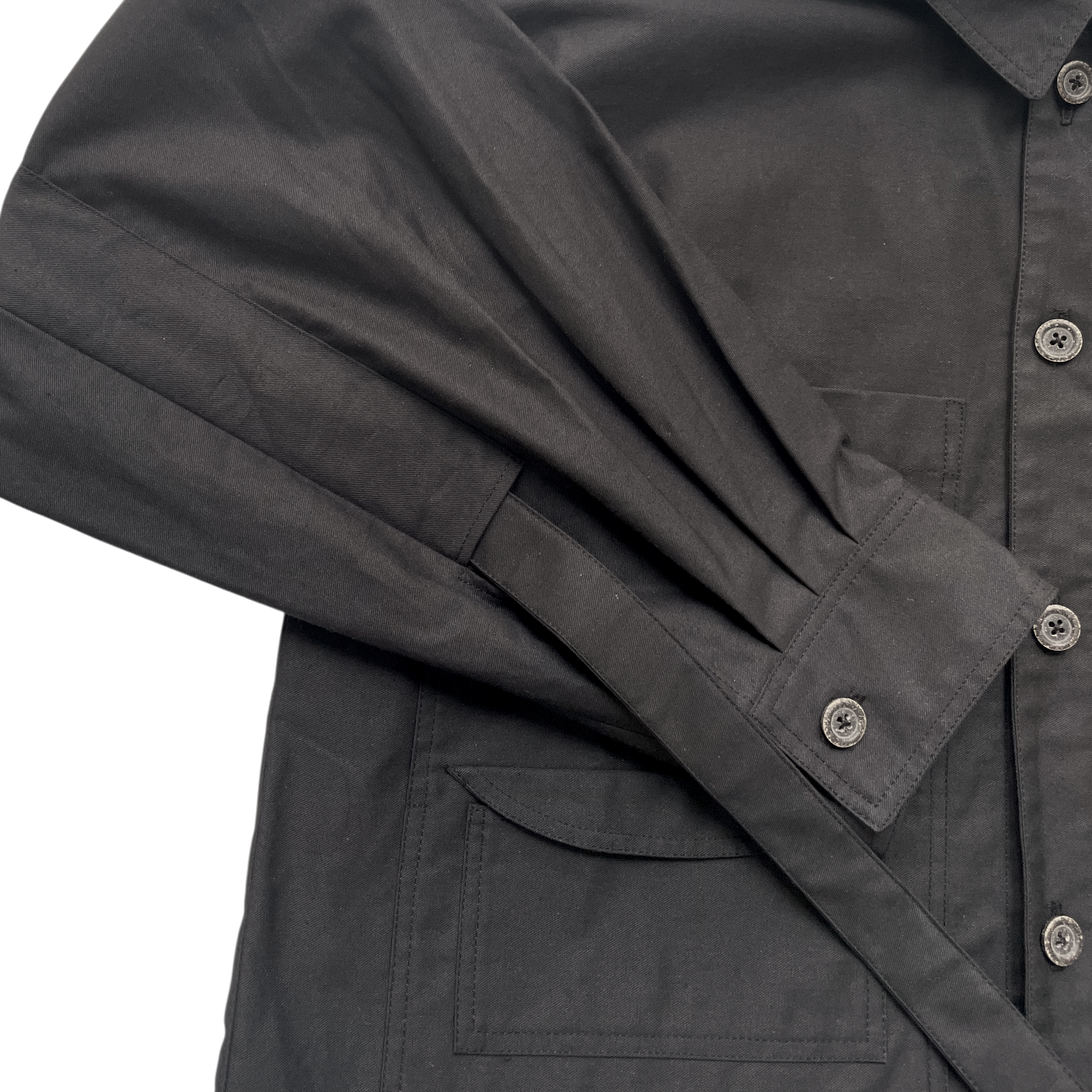 Denimjacke mit Raffung