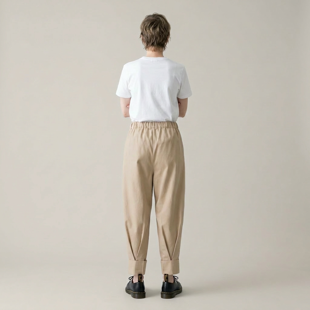 unisex pants made of organic twill