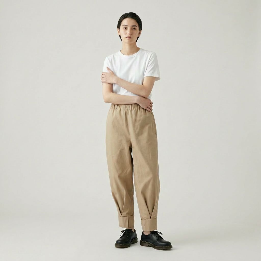 unisex pants made of organic twill