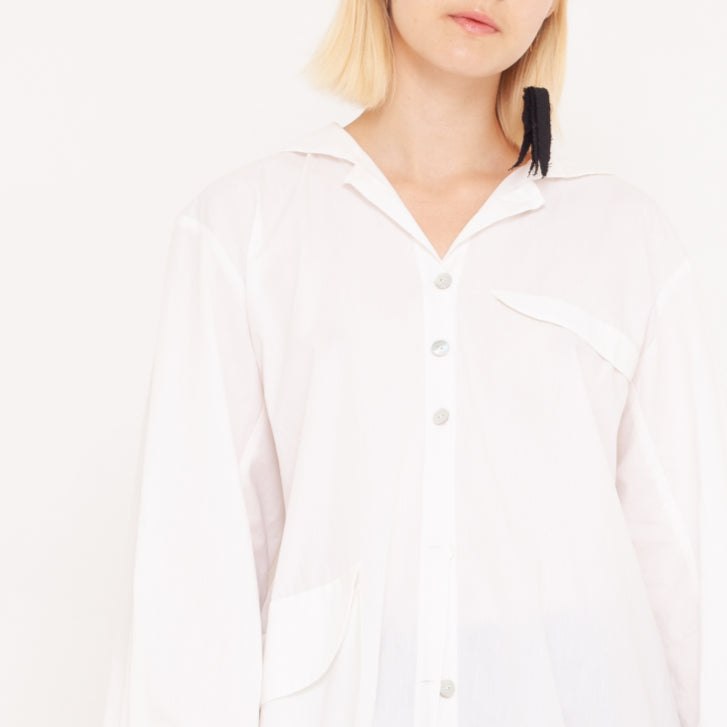 oversized Hemd aus Bio-Popeline