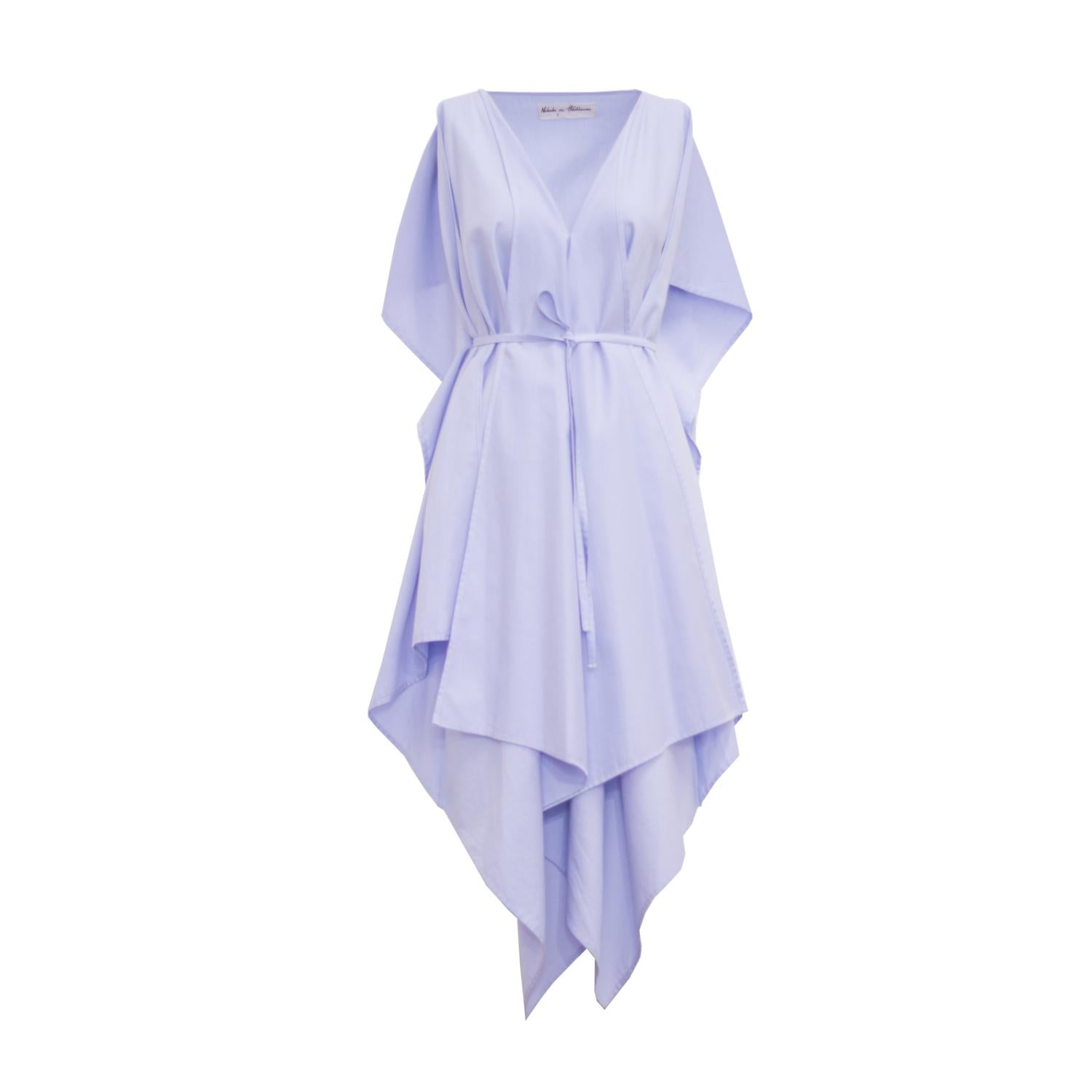drapiertes Cocktailkleid aus Bio-Satin