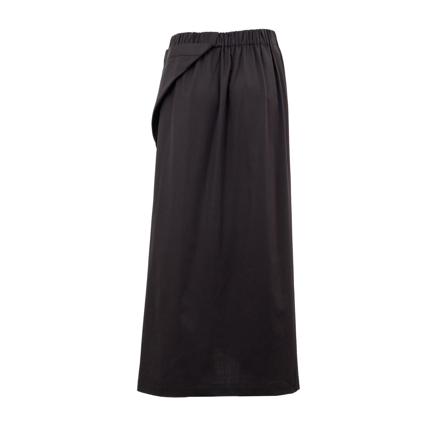 draped cotton skirt by Natascha von Hirschhausen fashion design made in Berlin