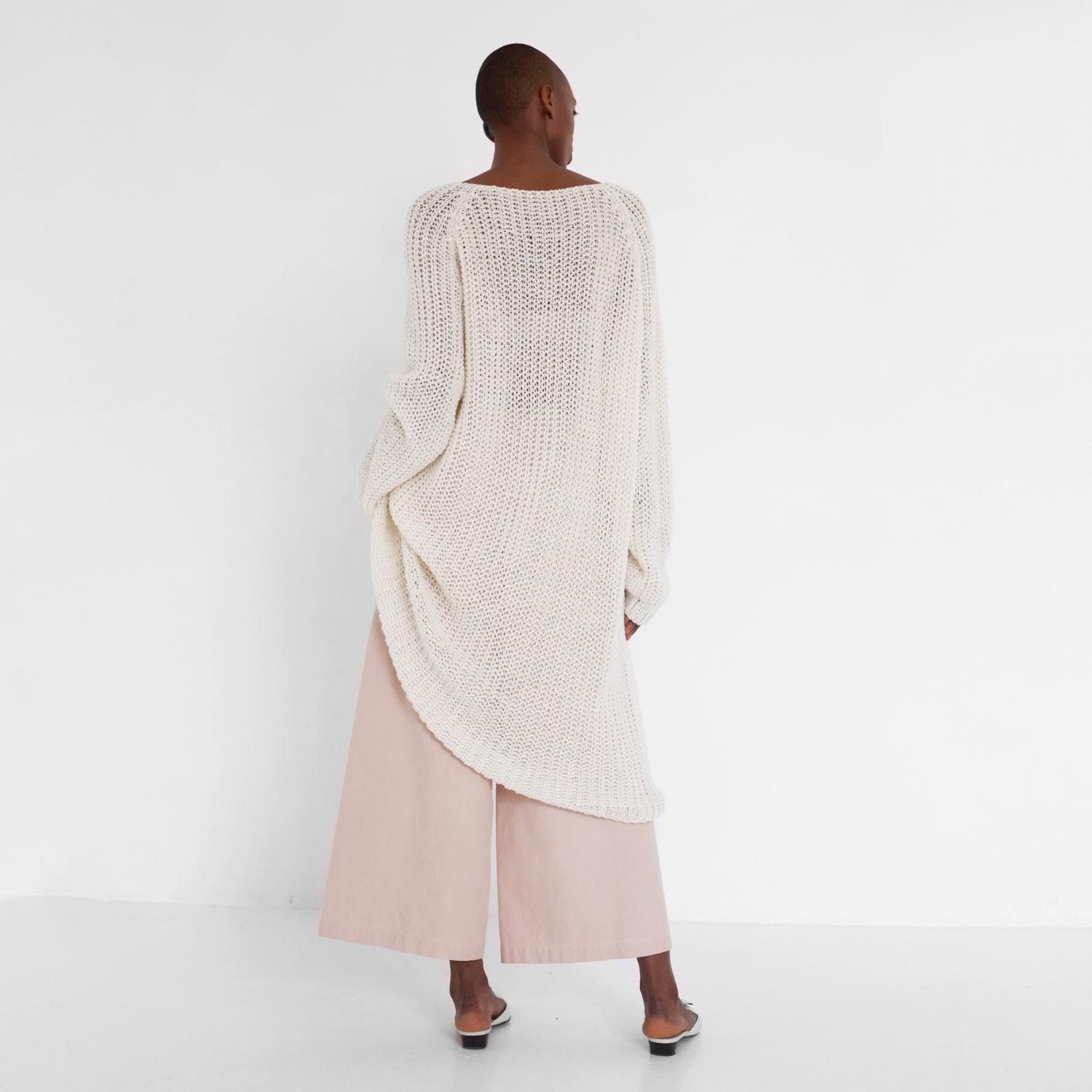 simple knit dress made of organic wool by Natascha von Hirschhausen fashion design made in Berlin