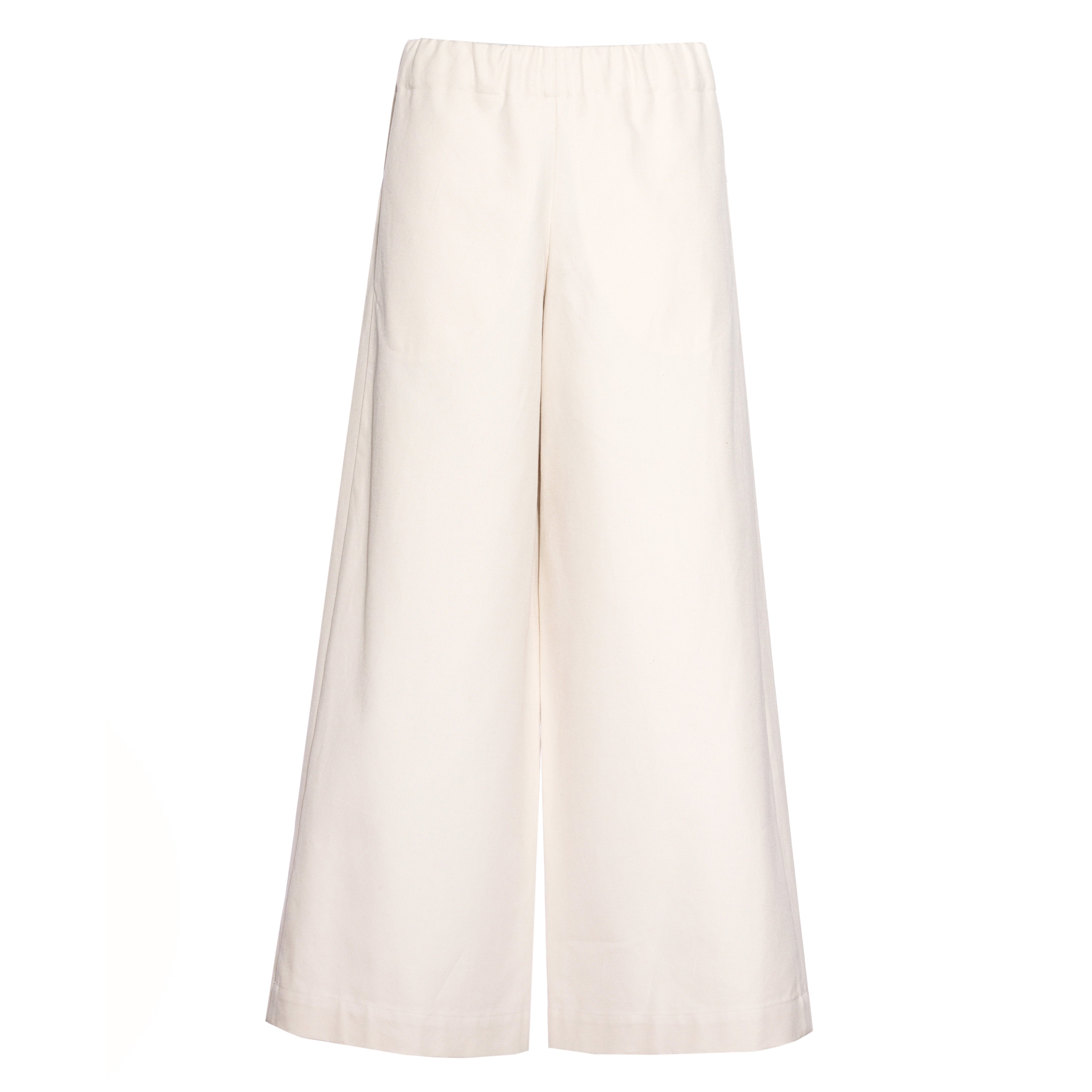 straight pants made of elegant cross-twill