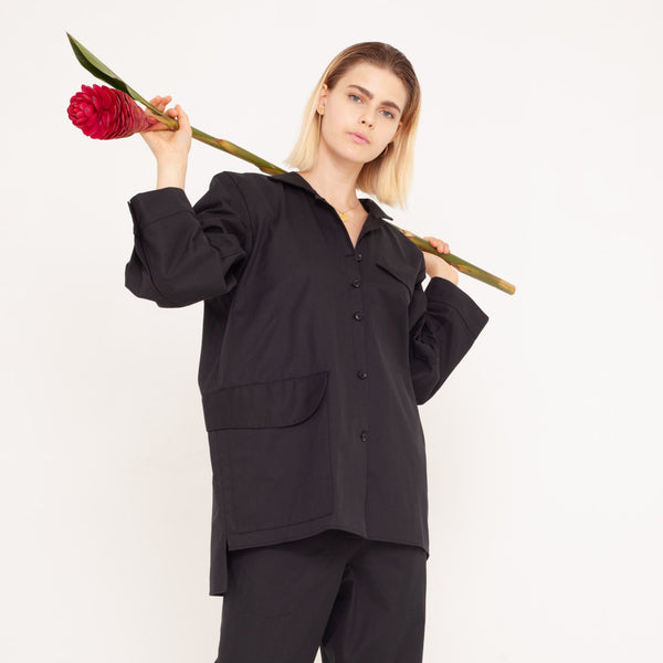 oversized shirt made of organic twill