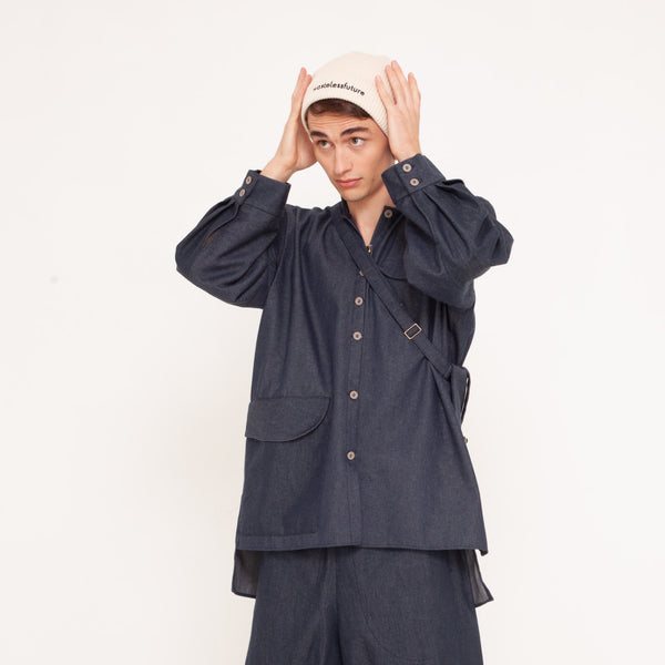 oversized shirt made of organic twill