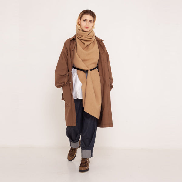 Parka with gathering