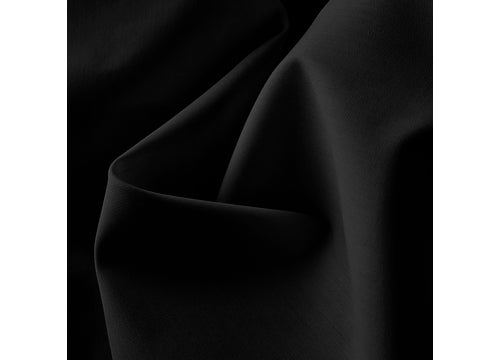 poplin-blouse with V-back and gathered sleeves