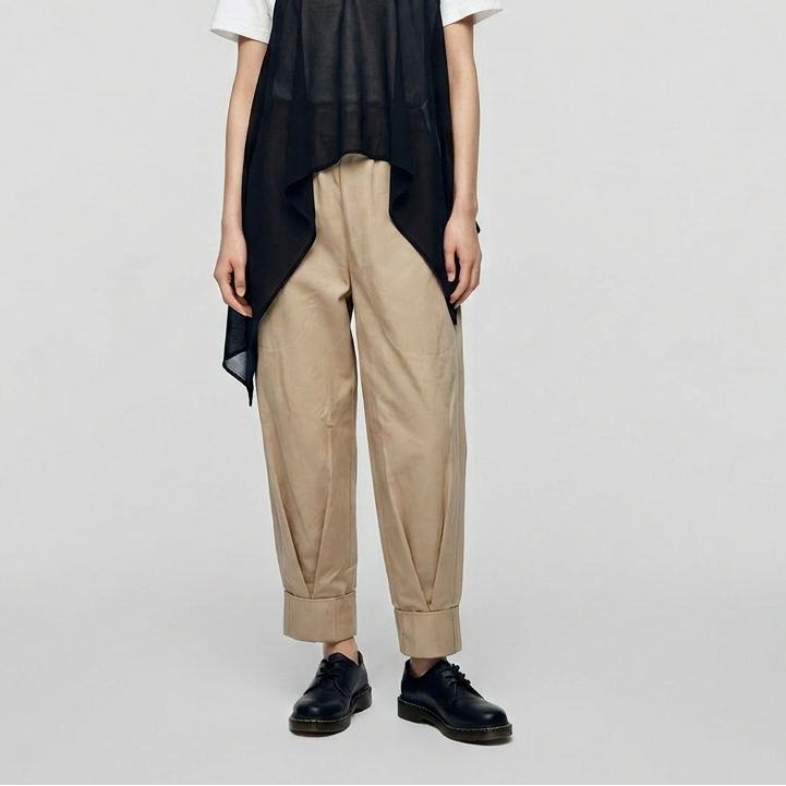 unisex pants made of organic twill