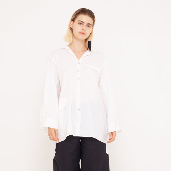 oversized shirt made of organic poplin