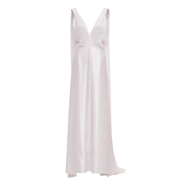 modern bridal dress made of Peace Silk by Natascha von Hirschhausen fashion design made in Berlin