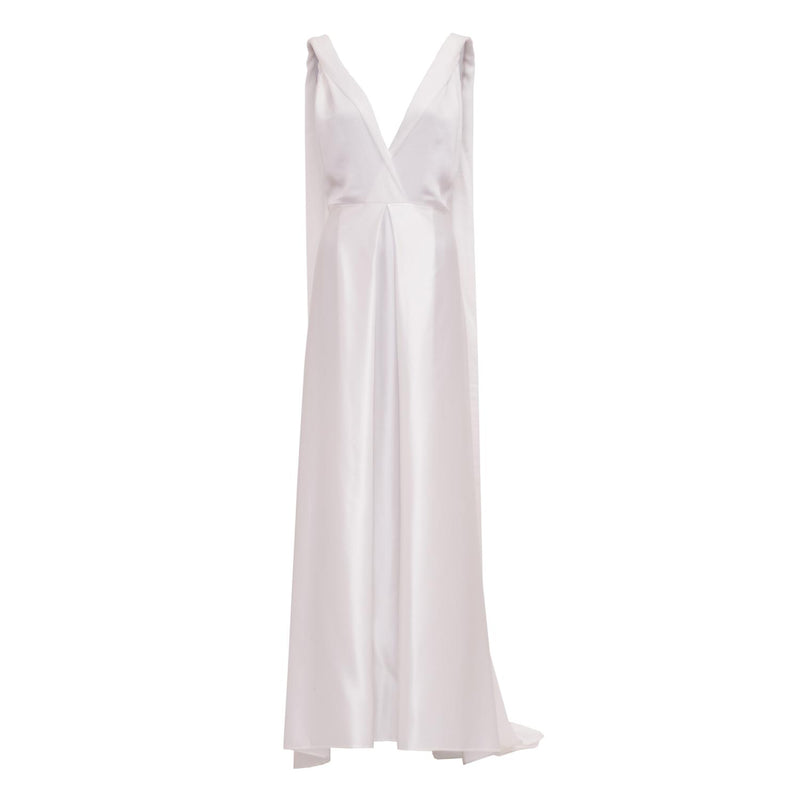 modern bridal dress made of Peace Silk by Natascha von Hirschhausen fashion design made in Berlin