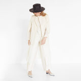 modern organic cotton bridal suit by Natascha von Hirschhausen fashion design made in Berlin