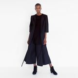 modern pants suit with herringbone pattern by Natascha von Hirschhausen fashion design made in Berlin