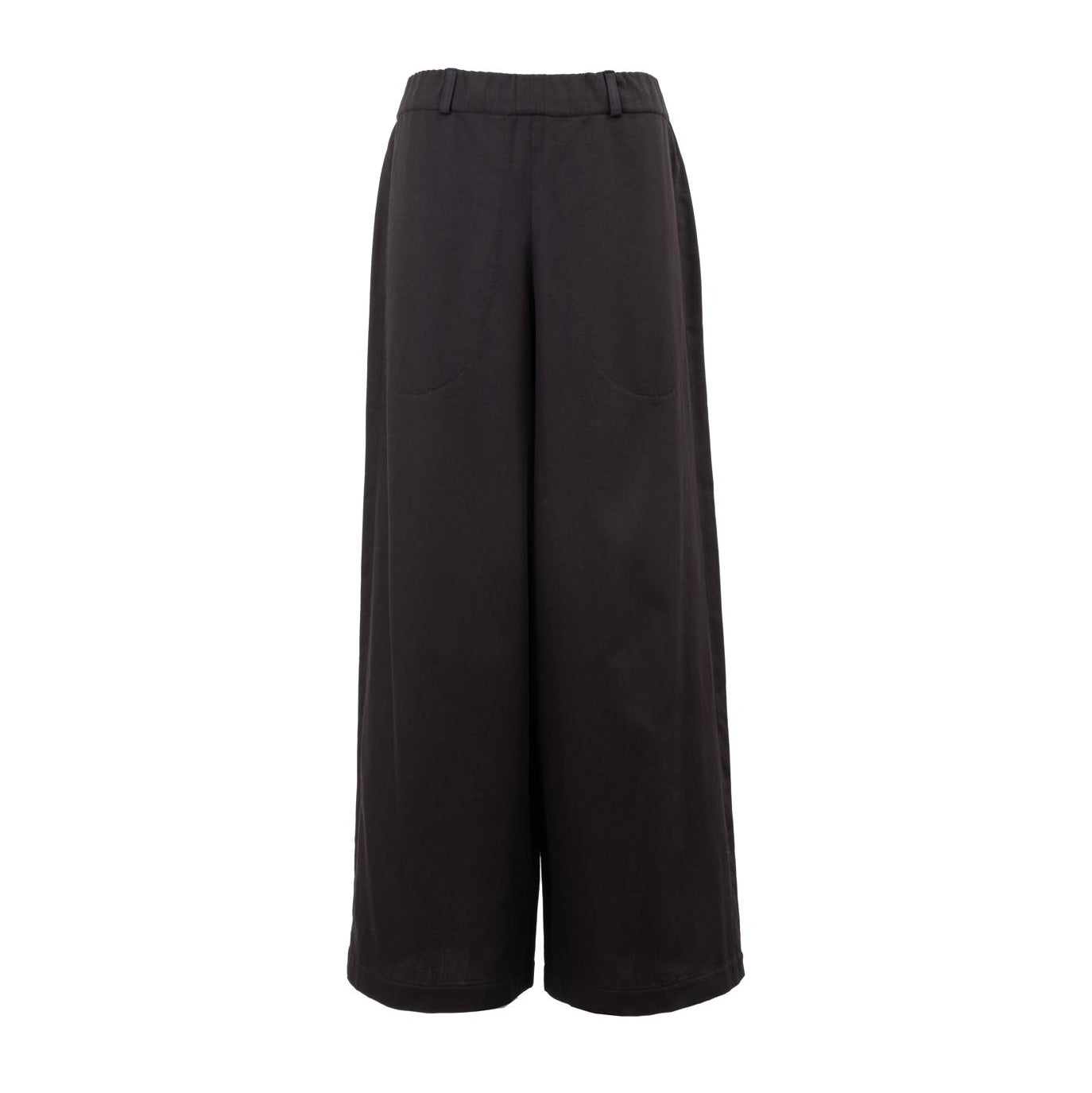 straight pants made of light satin