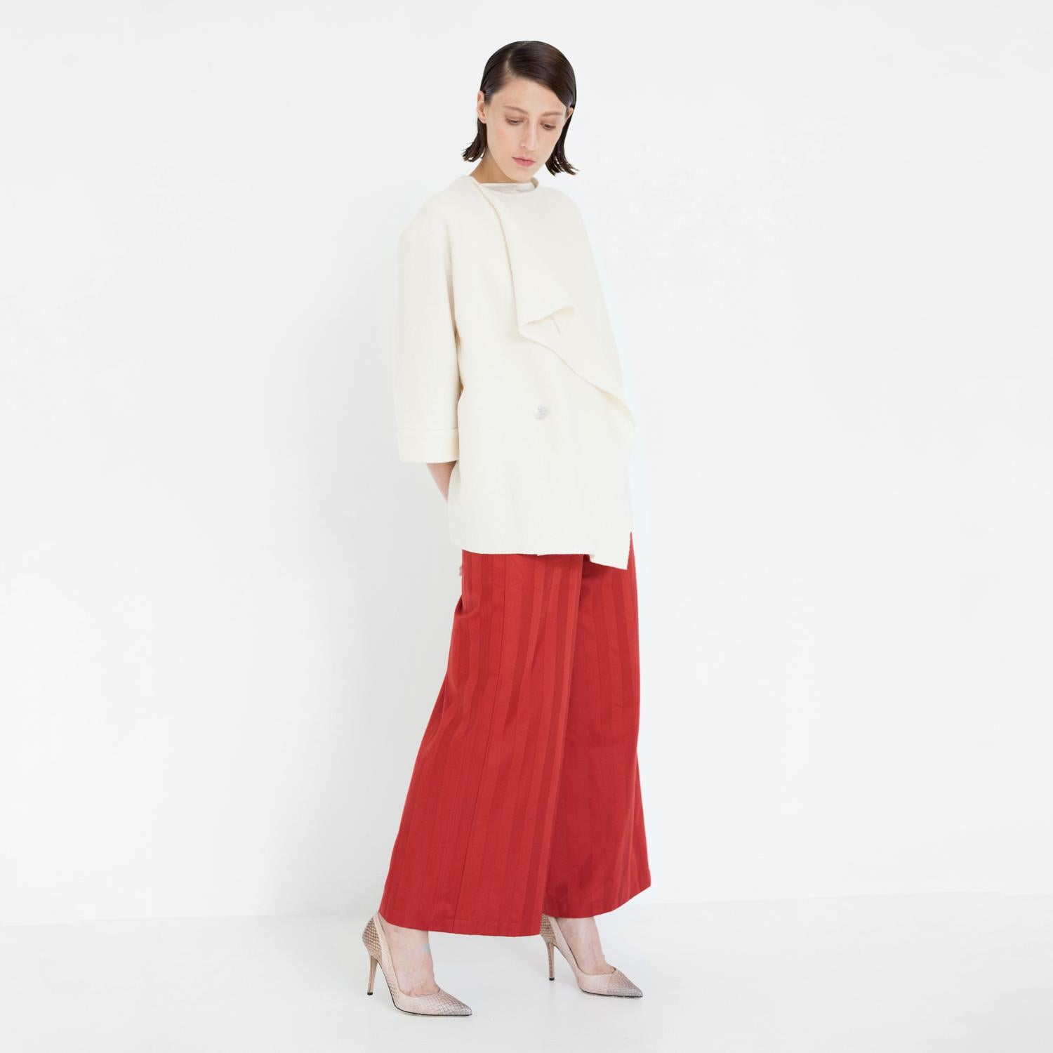 straight striped pants