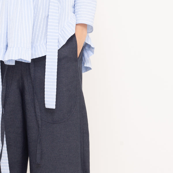 oversized culottes made of organic denim