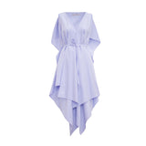 drapiertes Cocktailkleid aus Bio-Satin