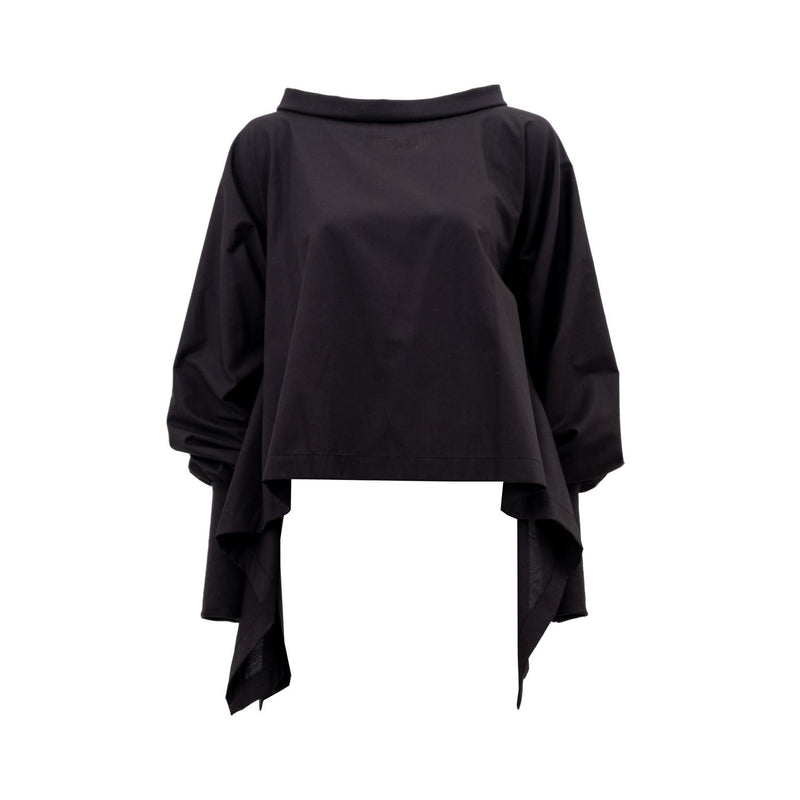 versatile blouse with ruffled sleeves by Natascha von Hirschhausen fashion design made in Berlin