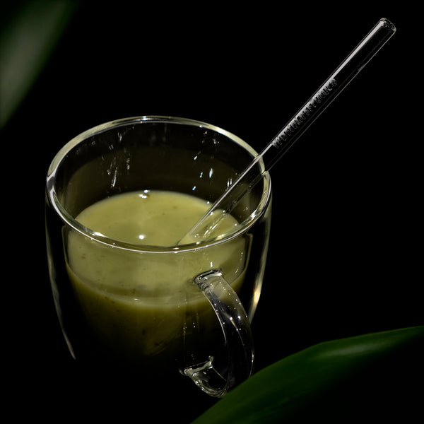 Strohhalm-Set aus Glas