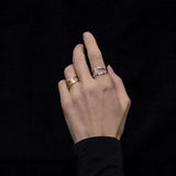 minimalist silver ring