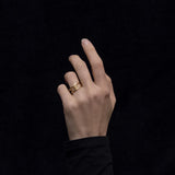 minimalist silver ring