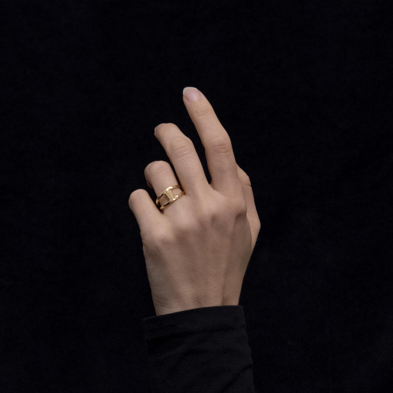 minimalist silver ring
