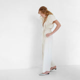 V neckline bridal overall by Natascha von Hirschhausen fashion design made in Berlin