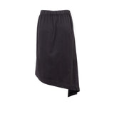 asymmetric skirt in black by Natascha von Hirschhausen fashion design made in Berlin