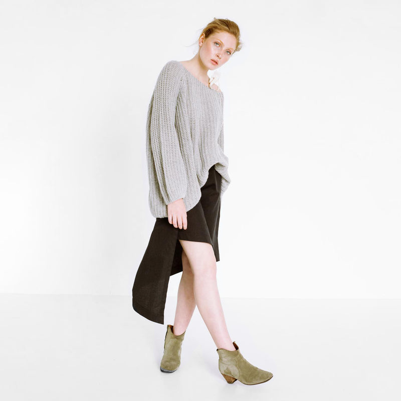 oversized  knit pullover made of pure cashmere