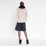 exclusive woollen pullover dyed with avocado seeds by Natascha von Hirschhausen fashion design made in Berlin