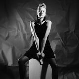 flowing summer dress with ruffles by Natascha von Hirschhausen fashion design made in Berlin