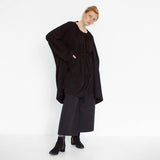 flowing summer dress with ruffles by Natascha von Hirschhausen fashion design made in Berlin