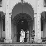 modern bridal dress made of Peace Silk by Natascha von Hirschhausen fashion design made in Berlin