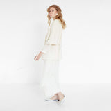 modern organic cotton bridal suit by Natascha von Hirschhausen fashion design made in Berlin
