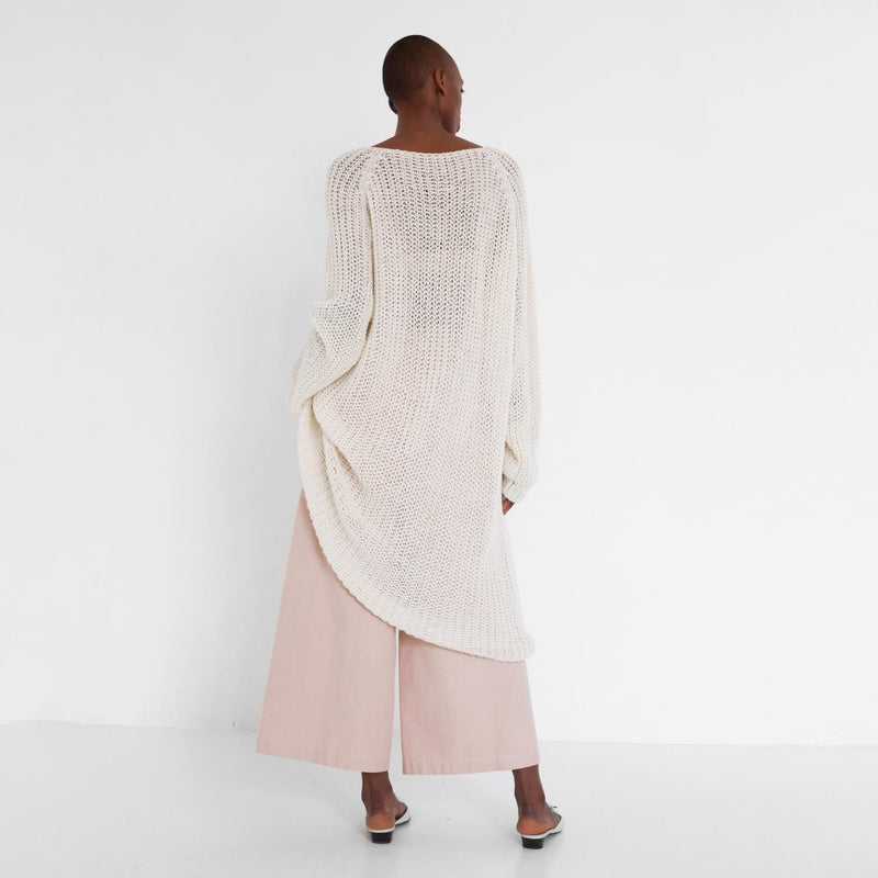 simple knit dress made of organic wool by Natascha von Hirschhausen fashion design made in Berlin