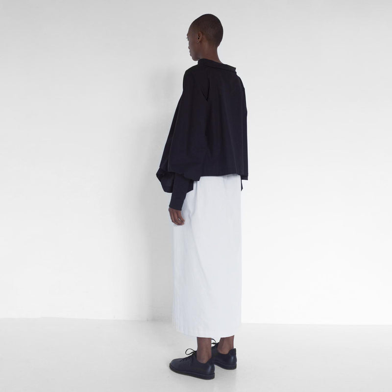 straight skirt with slit by Natascha von Hirschhausen fashion design made in Berlin