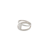 minimalist silver ring