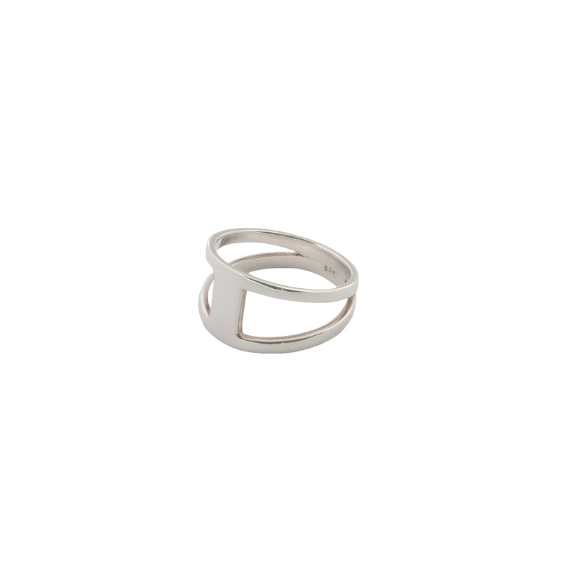 minimalist silver ring