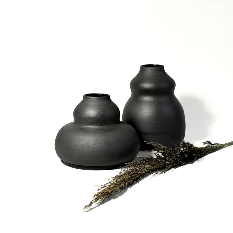 vase in dark grey