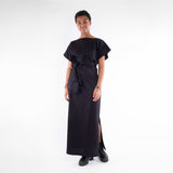 long evening gown in black